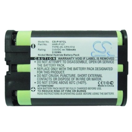 batteri f. Panasonic KX-TG6054B