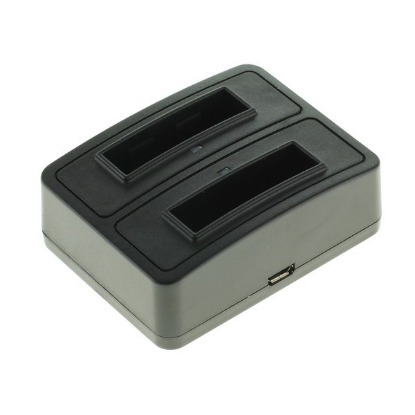 dubbel micro usb batteriladdare f. gobandit GPS HD Action Kamera