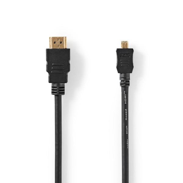 HDMI-kabel 2m svart för Fuji Finepix X-A10